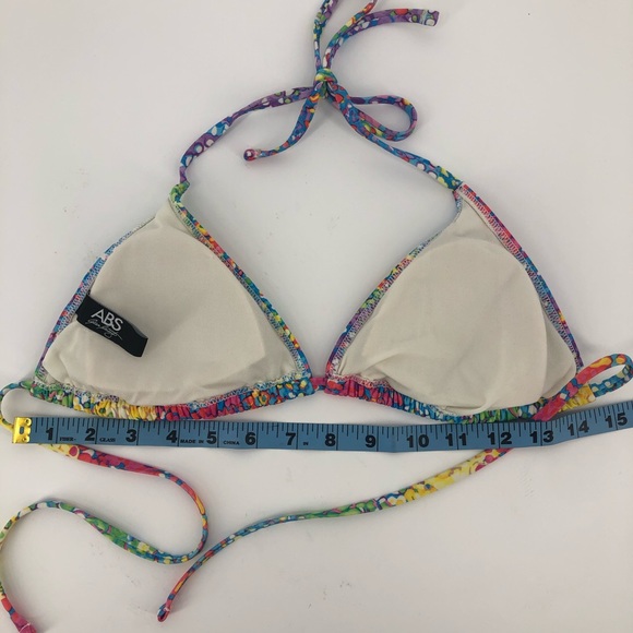 🎈ABS by Allen Schwartz Bikini Triangle Halter Top - Picture 3 of 4